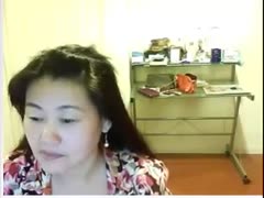 Cam alone as his slutty, hungry, shy Oriental wife flashes her natural zeppelins